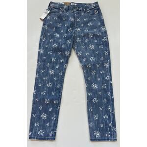 Polo Ralph Lauren The Callen High Rise Slim Blue Floral Print Jeans Size 29 NWT